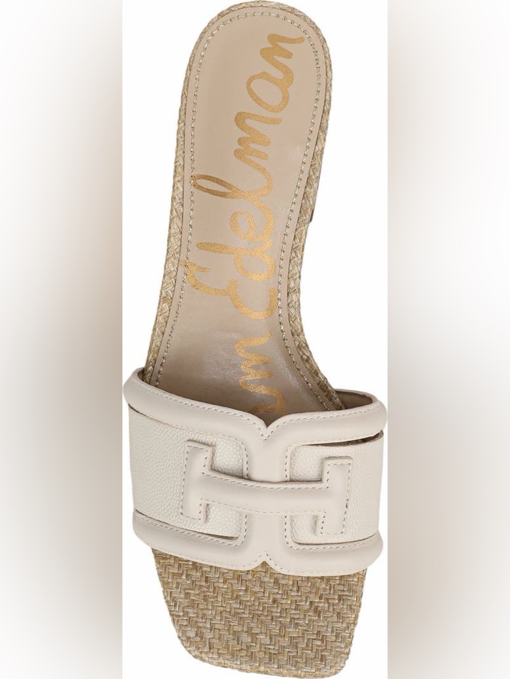Sam Edelman Cream Open-Toe Slide Sandals - Picture 3 of 10
